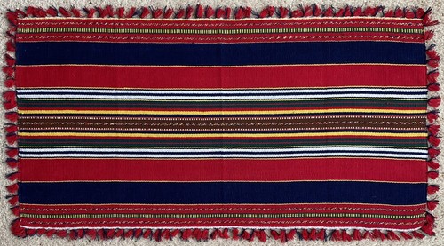 Vintage hand woven tapestry - vintage,