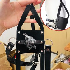 Mask Hood PU Leather Head