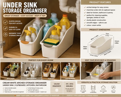 Under sink storage organiser - sink,