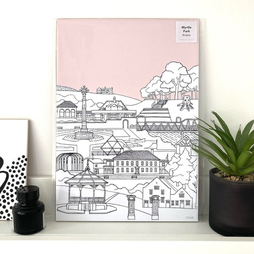Art print bingley - a4,