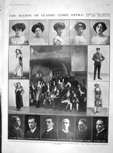 Old 1910 comic opera booker - 1910,