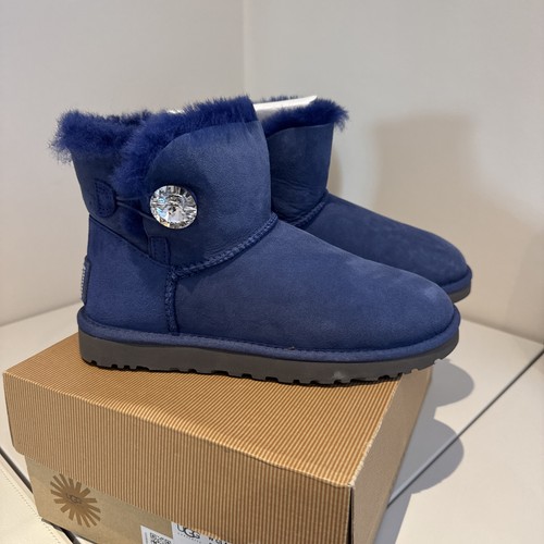 Blue ugg boot crystal - boot,