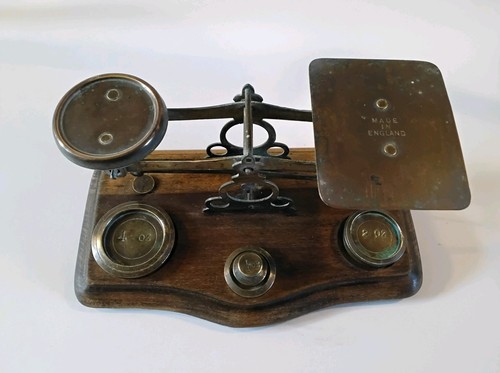 Charming antique letter scales - letter,