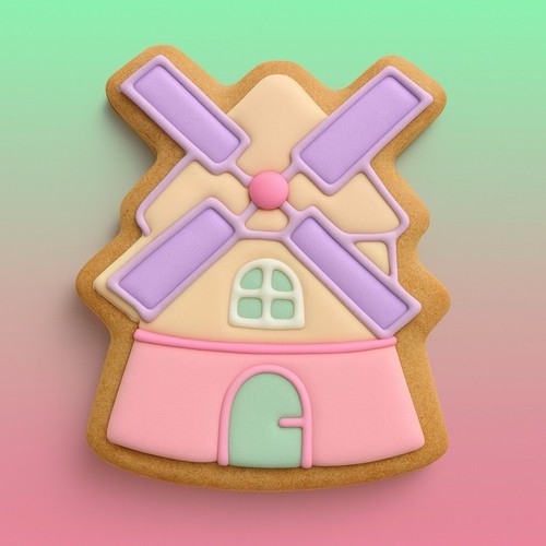 8cm windmill cookie cutter - windmill,