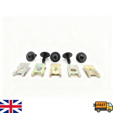 FIT FORD U Type Fastener Clip Screw Nut Set for Car Fender Bumper Guard