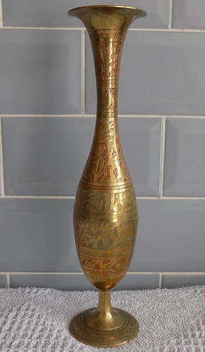 Vintage 31cms tall brass - vintage,