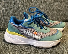 Vintage Blue White Yellow Massello Trainers/Sneakers | 90s Ellesse | UK 6.5