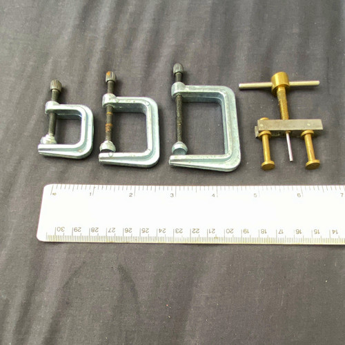4pc adjustable metal clamp - 4pc, c-clamp