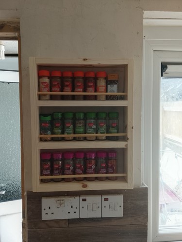 Wall mounted natural - mounted, wooden