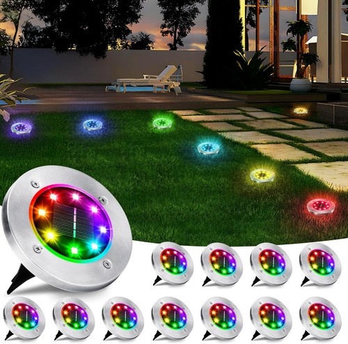 Multicolor solar ground lights - solar,