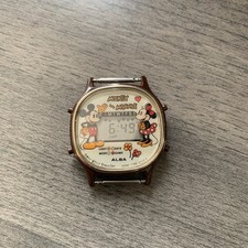 Vintage Seiko alba y755 Mickey Mouse digital game & melody  watch 
