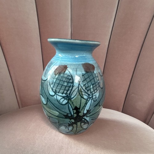 Ceramic vase scotland thistle - scotland,