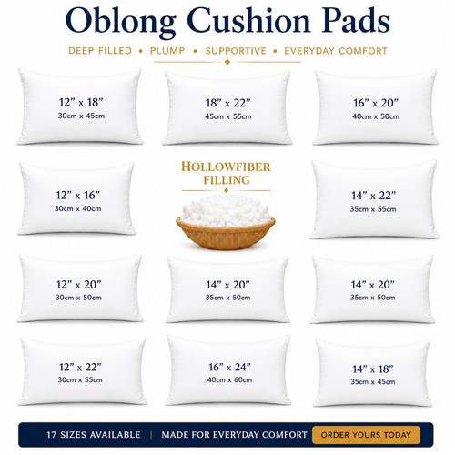 Oblong cushion pad rectangular - cushion,