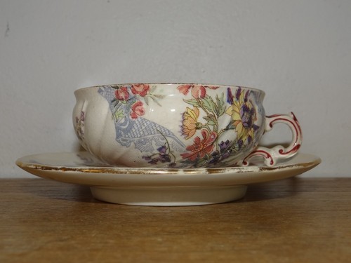 Sarreguemines porcelain cup - porcelain,