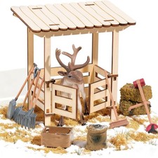 Farm Play Set Wood Reindeer