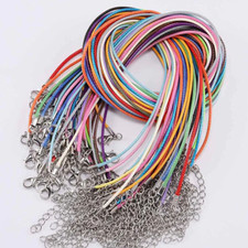 High Quality Faux Leather Necklace Lobster Clasp Rope Cord String For Pendant