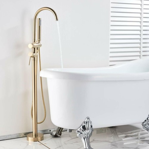 Brushed gold freestanding - brushed,