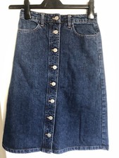 Topshop Moto Denim Midi Skirt Size 25 Waist