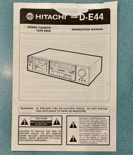 Hitachi model e44 - model, d-e44
