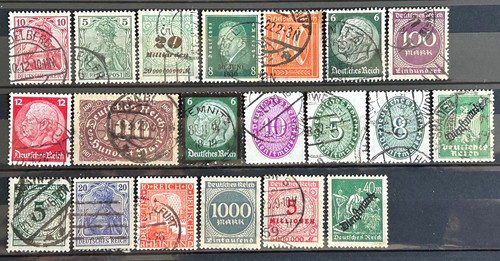 German old stamps lot of - german,