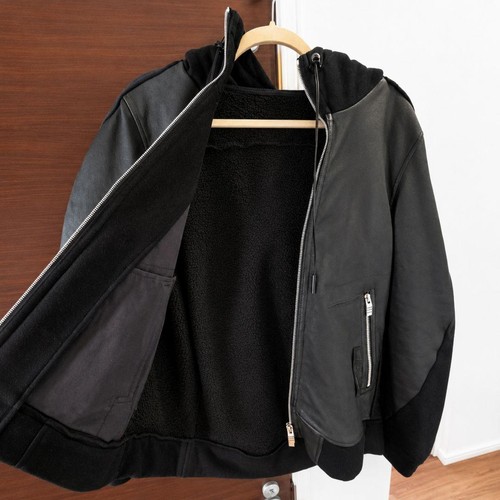 Diem leather parka m - parka, sheep