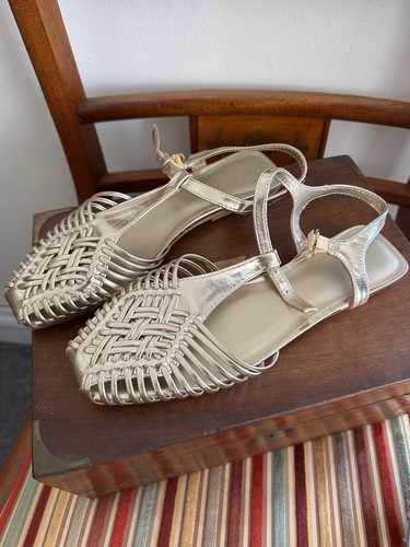 Gold strapply faux leather - strapply,