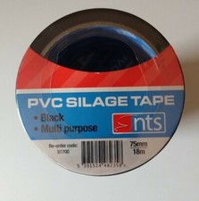 Silage BLACK Tape Pack of 4 | 75mmx18m Agricultural Bale Bag Repair Farmers PVC