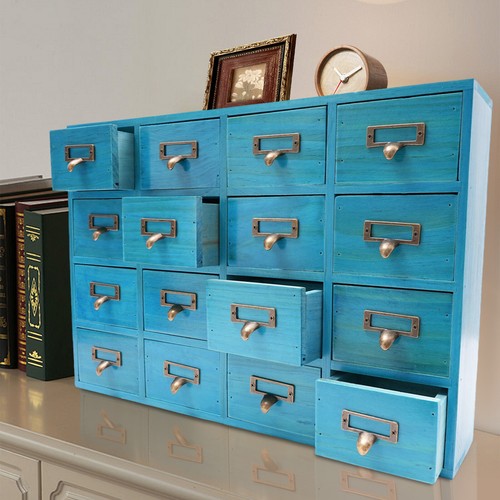 Drawer vintage apothecary - 16-drawer,