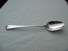 1799 large Newcastle Georgian basting spoon by Christian Reid ,crest 110g