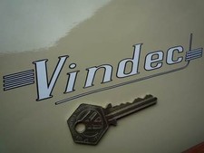 VINDEC Bicycle Straked Cut Text STICKER 6" Vinyl Vintage Retro Cycles High Riser