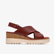 Clarks Womens Diaz Cross Burnt
