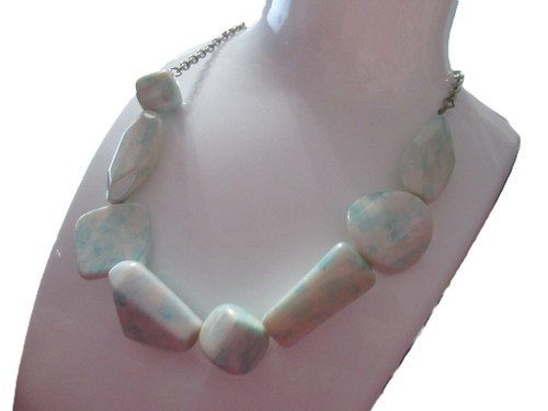 Turquoise necklace with - , 8