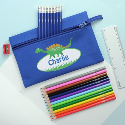 Personalised blue dinosaur - blue,
