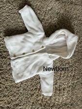 Newborn White Baby Jacket