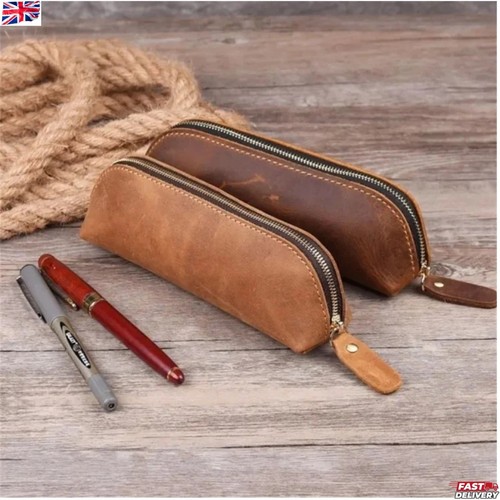 Pen bag faux leather - leather, pencil