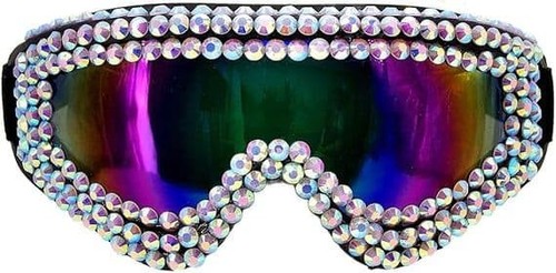Rhinestone ski goggles strass - rhinestone,
