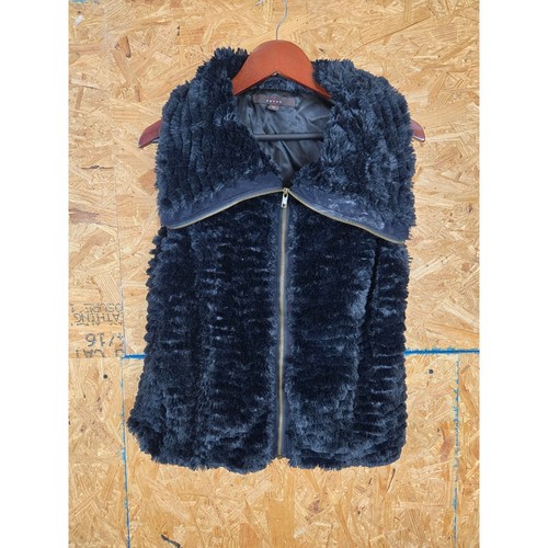 Fever black faux fur vest - fever,