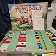 Waddingtons Totopoly Vintage Horse Racing Board Game 1949 Edition