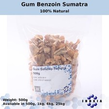 Gum Benzoin Sumatra Natural Resin for Incense & Fragrance 500g–6kg