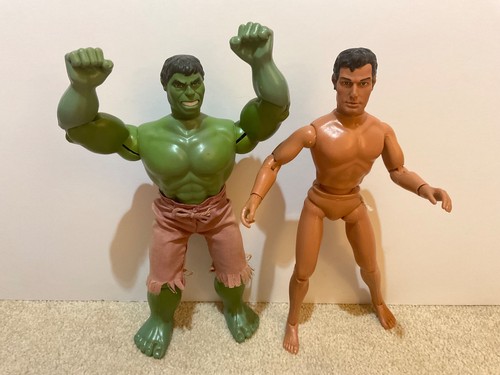 Vintage mego hulk and superman - vintage,