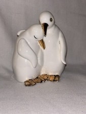 China White And Gold Penguins