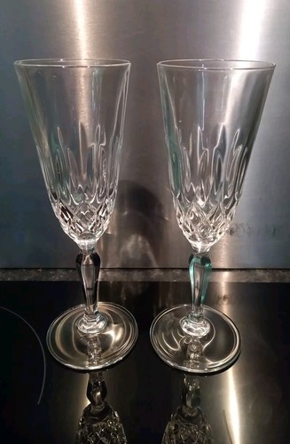 Pair vintage facet - pair, lead
