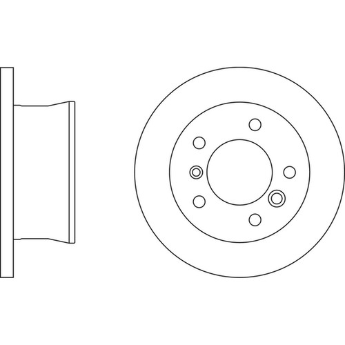 Brake discs solid for - 2x,