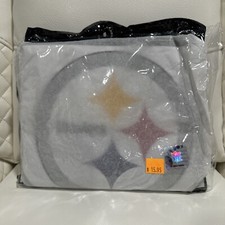 Vintage NFL Football Rainmate Pittsburgh Hooded Poncho Adult Size 52”x40