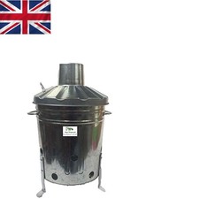 Robust 15L Metal Fire Bin for