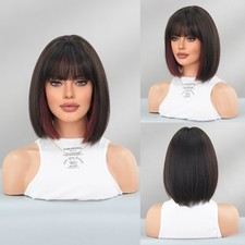 Short straight bob - straight, with