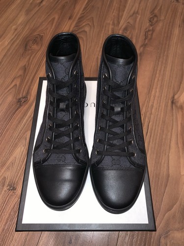 Gucci black canvas high - gg,