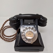 Vintage Bakelite GPO dial telephone phone with "call exchange"