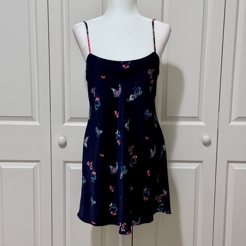 Vintage natori navy satin - vintage,