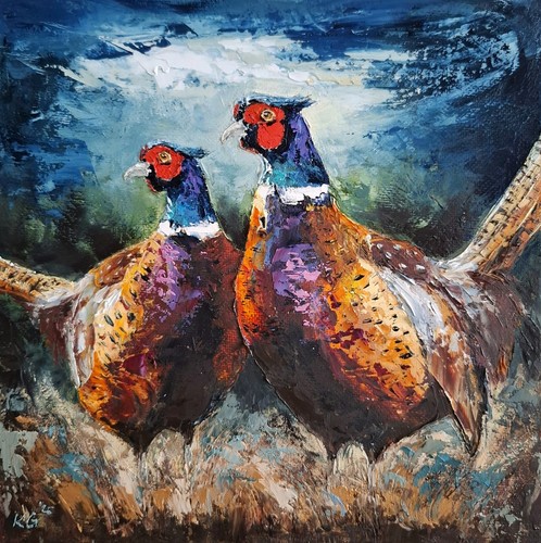 Original pheasant painting - original,